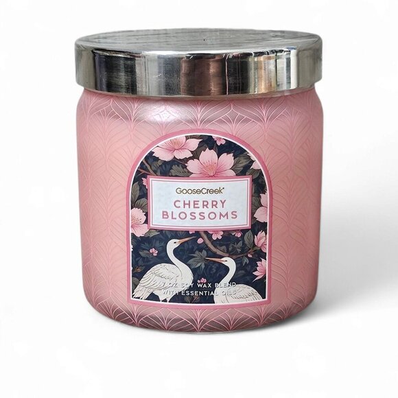 GooseCreek Cherry Blossom Soy Wax Essential Oils Jar Candle NEW - Picture 5 of 5